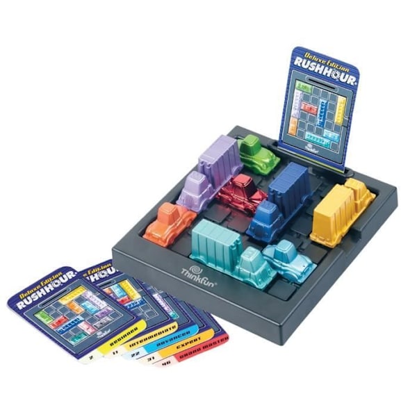 Rush Hour Deluxe - Ravensburger - Think Fun-pussel - 60 utmaningar 5 nivåer - från 8 år och uppåt Flerfärgad