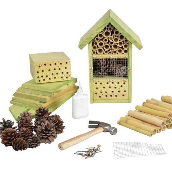 Insektshotell - Esschert Design - KG153 - Brun - Liten - Kit att montera