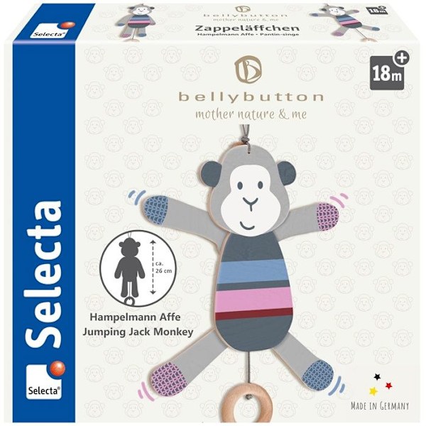 Selecta - Ledad apor - SCHMIDT Grå