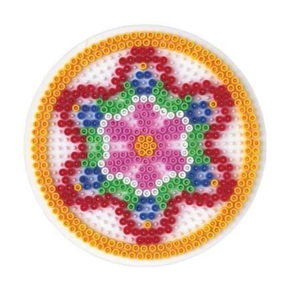 Rund tallrik för medelstora pärlor - HAMA - Midi Large Round Plate - Mönsterstöd - Från 5 år
