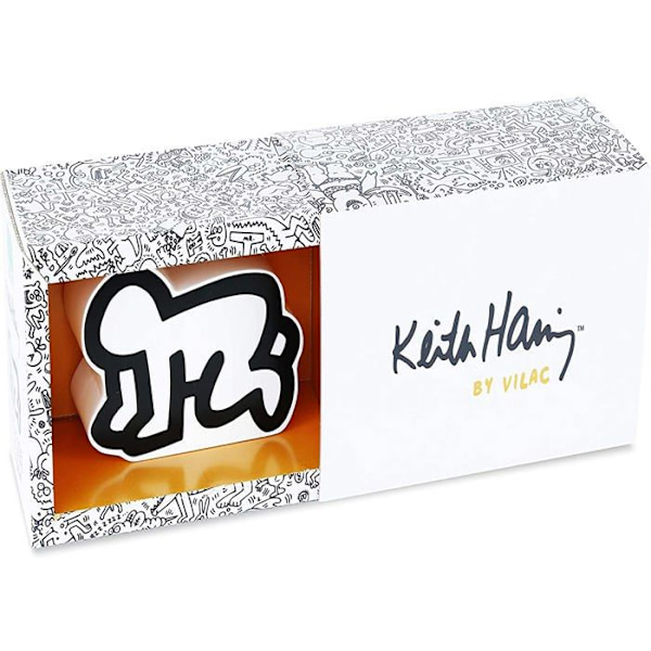 Vilac - Keith Haring spargris Vit och svart