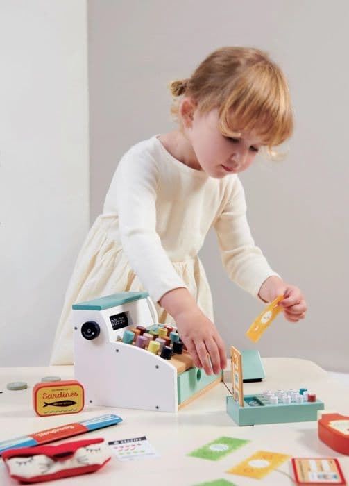 Tender Leaf Toys - Kasseapparat - DAM Blå