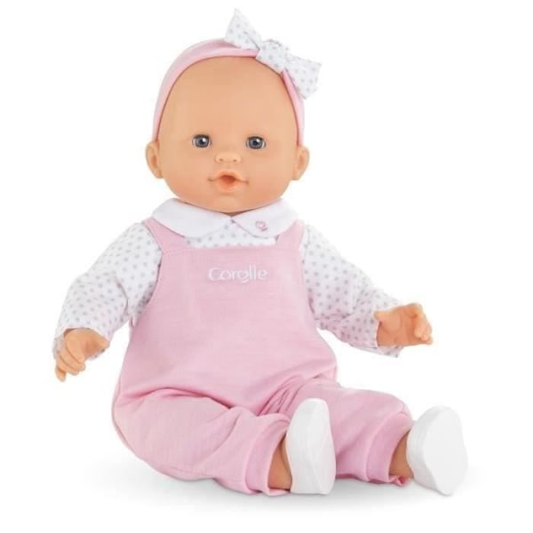 Suuri vauva Lise - COROLLE - Minun Suuri Vauvani - 36cm - Alkaen 2 vuotta Vitt, rosa och brunt