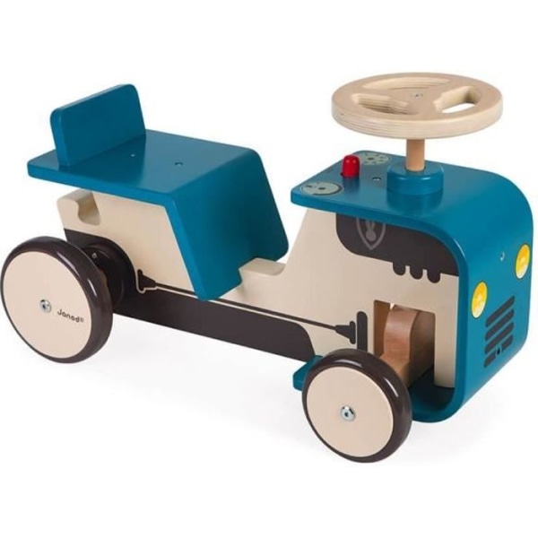 Traktorhållare - JANOD - Träleksak för barn i åldern 18 månader - 4 gummihjul