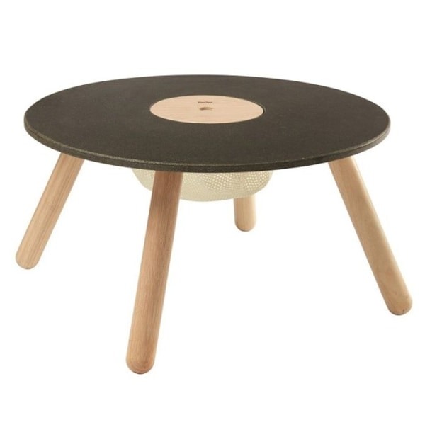 Lek- och förvaringsbord - PLANLEKSAKER - Svart och beige - Från 3 år - Inomhus