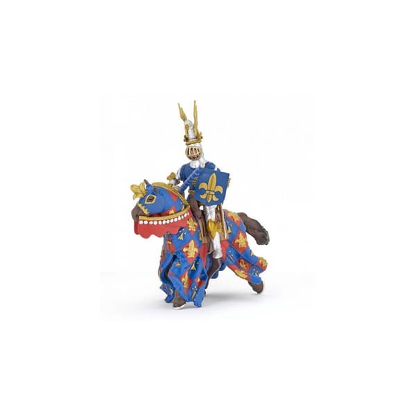 Figurine Hest Blå lilje - PAPO - DEN MIDDELALDERLIGE VERDEN - Til Barn