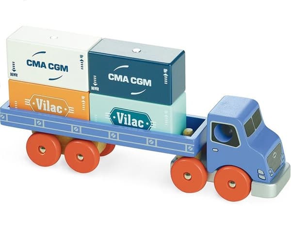 Vilac - Vilacity Container Truck Blå