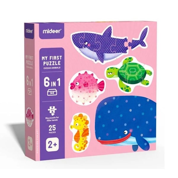 Mideer - Minun 1. valtamerieläinpuzzle - TROUSSELIER Rosa