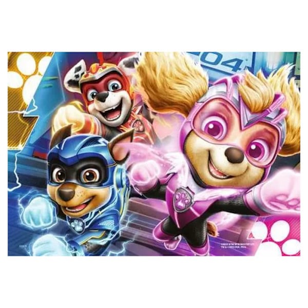 2 x 12 pusselbitar: Ett oförstörbart team, Pat'Patrouille (Paw Patrol) Flerfärgad