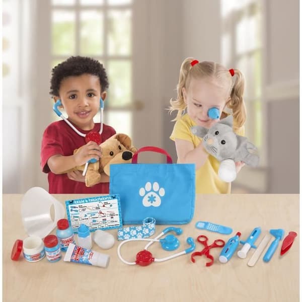 Melissa & Doug - Dyrlæge sæt Blå