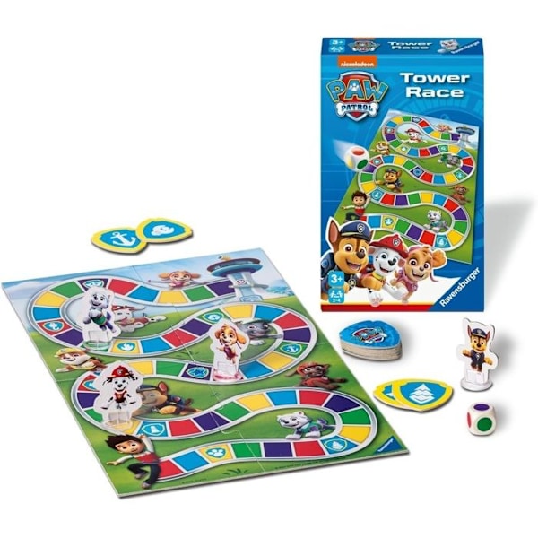 Ravensburger - Mini spel - Paw Patrol Tornet Race Blå