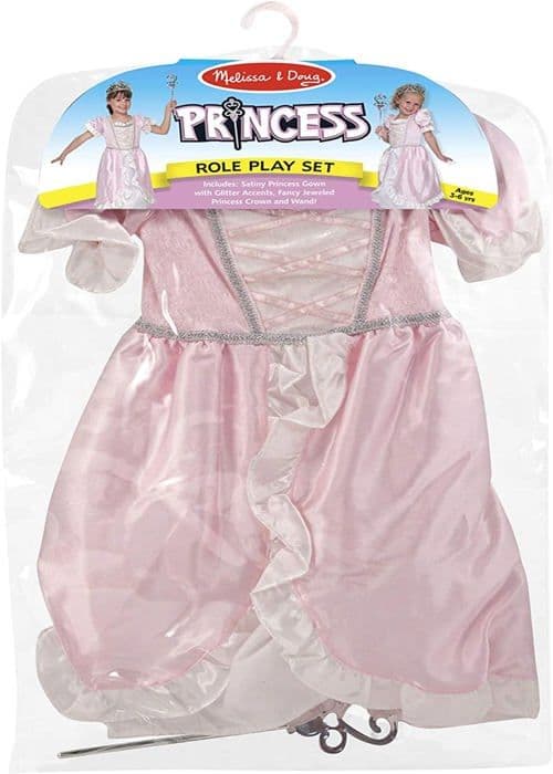 Kostym Prinsessklänning - MELISSA & DOUG - Prinsesskostym - Rosa - Polyester - 3-6 år rosa och vitt