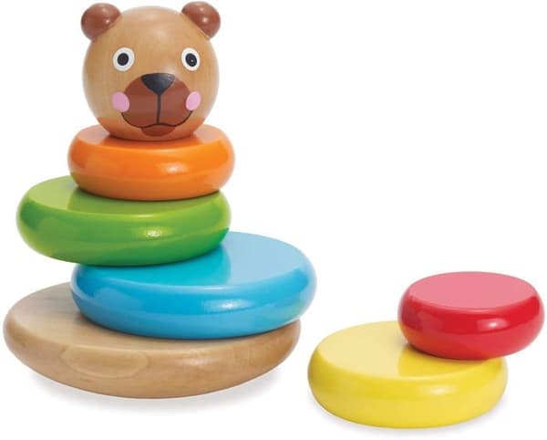 Manhattan Toy Glitrende Magnetisk Stabelbar Bjørn Flerfärgad