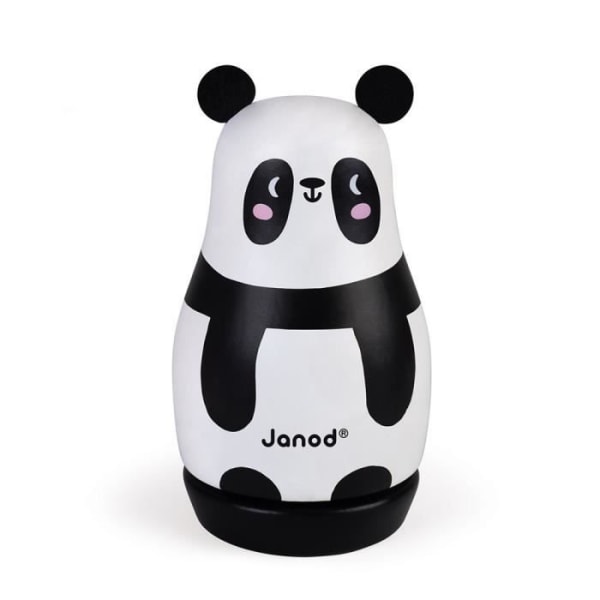 Speldosa i trä - JANOD - Panda - Pop! Goes the wheasel - Vit - Blandad - 12 månader
