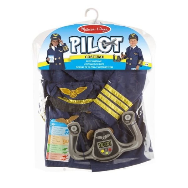 Pilotdräkt - MELISSA &amp; DOUG - Kontrollspak - Jacka med bröstskydd - Blå