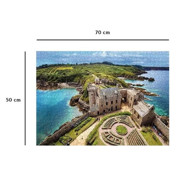 Palapeli 1000 palaa Fort La Latte - RAVENSBURGER - Sininen - Kartonki - Alkaen 12 vuotta Vit
