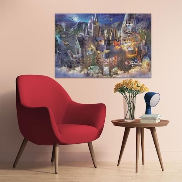 3000 palanippua Poudlardin linnan näköala / Harry Potter, 14-vuotiaille ja sitä vanhemmille, 17561, Ravensburger Svart