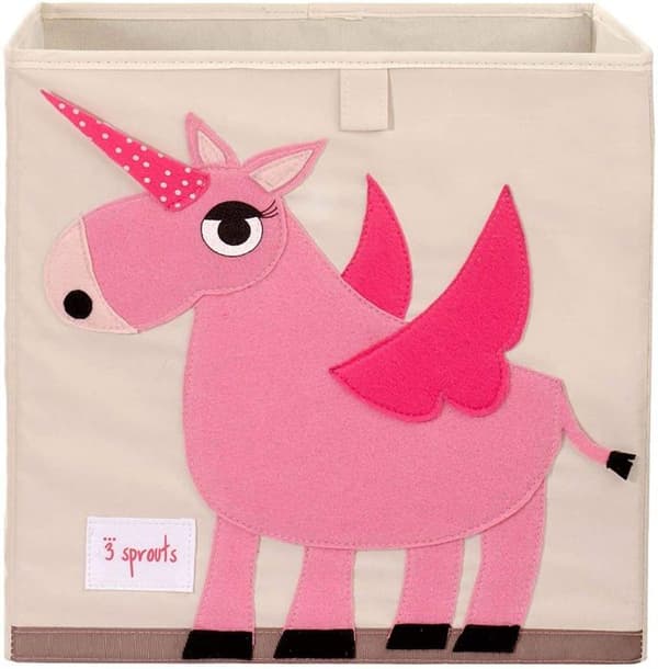 3 Sprouts - Opbevaringsboks Unicorn - ELEMENTER TIL BØRN Rose