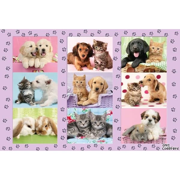 Puzzle Dyr SCHMIDT SPIELE Mine venner dyrene - 100 stykker Lila