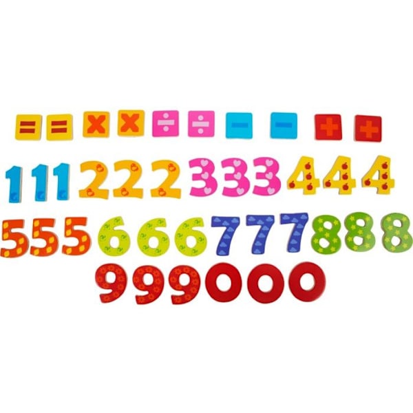 Värikkäät magneettiset numerot Beige