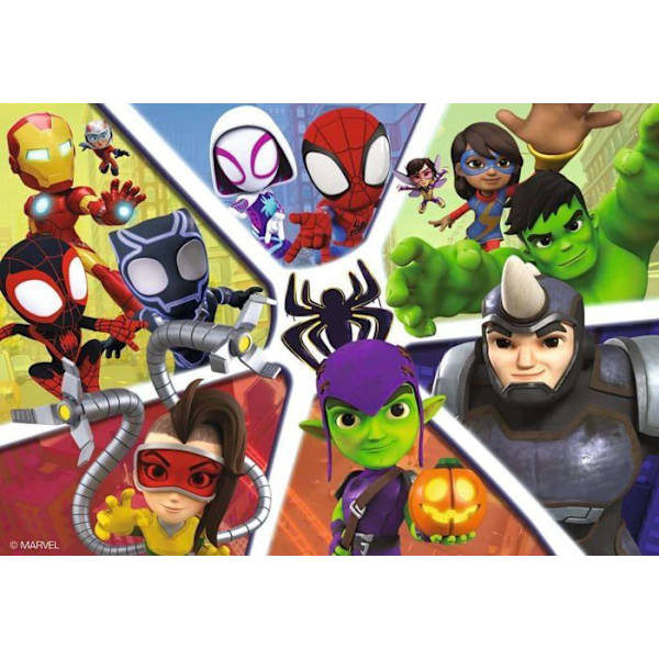 2x24 bitars pussel Spidey & company - 4 år och uppåt Ravensburger Flerfärgad