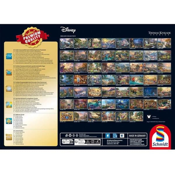 Schmidt Spil - Puzzle Rox og Rouky 1000 dele - SCHMIDT brun