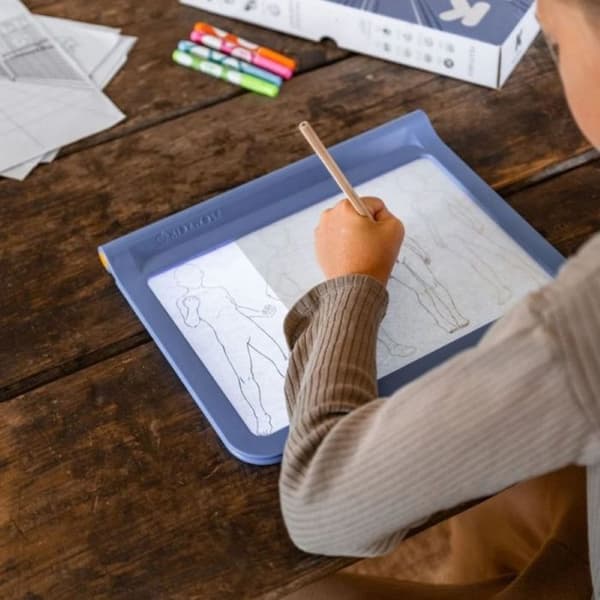 KIDYDRAW PRO - Ljus ritplatta - manga Blå