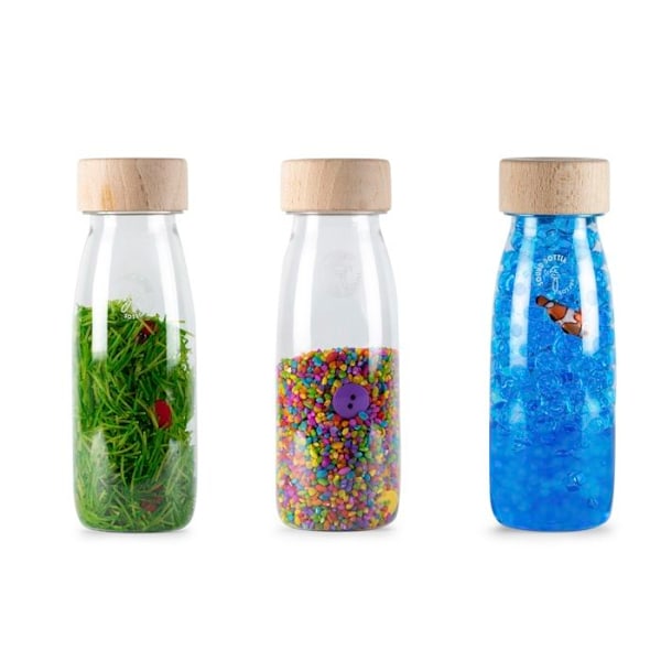 Petit Boum | Set med 3 sensoriska flaskor Eco - Grön - TU Grön