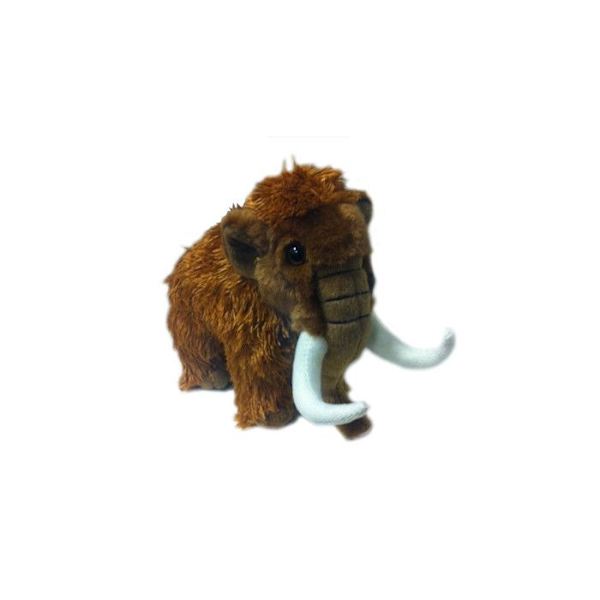 WWF - Mammoth plyschleksak med långt hår 23 cm - TOOPIZ kastanj