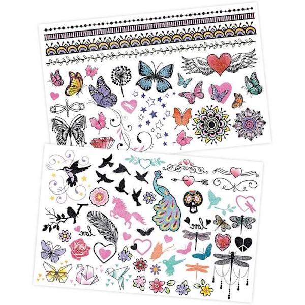 Buki Ranska - 75 Vettävissä Tatuointeja Kimalteilla Rosa