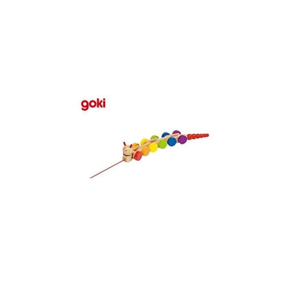 GOKI Nila draglarv - L39 cm - För barn från 12 månader - Rosa och flerfärgad Flerfärgad