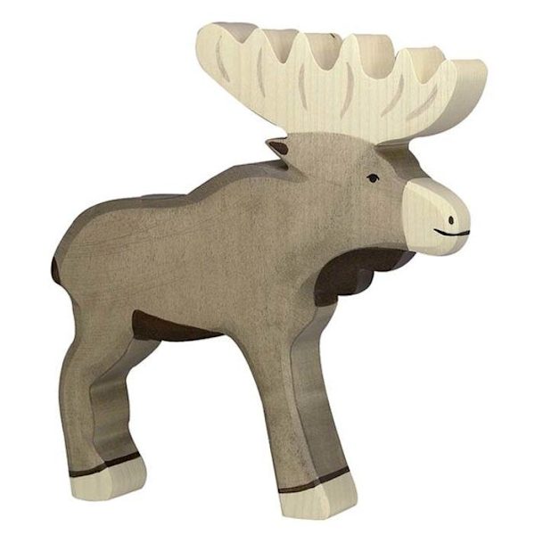 HOLZTIGER - 80215 - FIGUURI - HIRVI Brunt, beige och svart