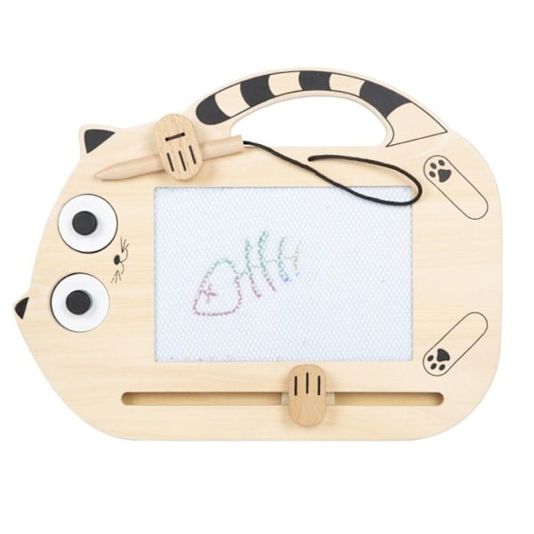 Pieni jalka - Magneettinen taikataulu Kissa - LEGLER Beige