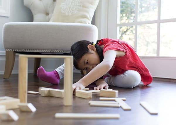 Tegu 14-delt magnetisk træklods sæt, naturlig Beige