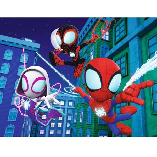 Puzzle - NATHAN - Spidey - 30 palaa - Marvel - Valkoinen - Lapsi