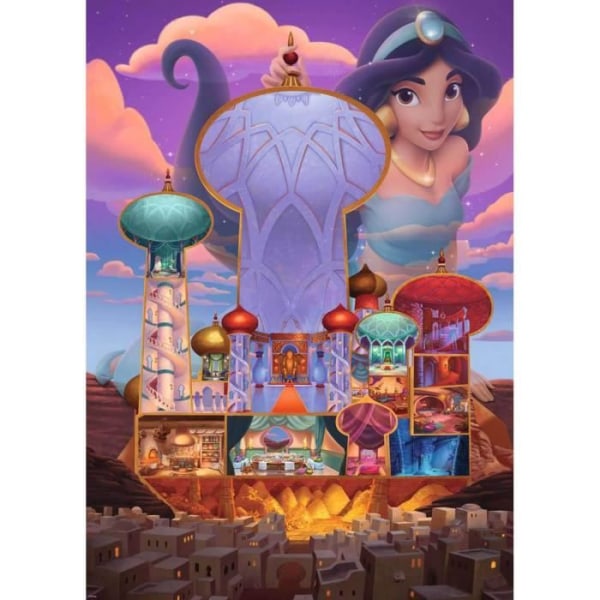 1000 bitars pussel - Ravensburger - Jasmine - Disney Princess Castle Collection - Flerfärgad - Vuxen