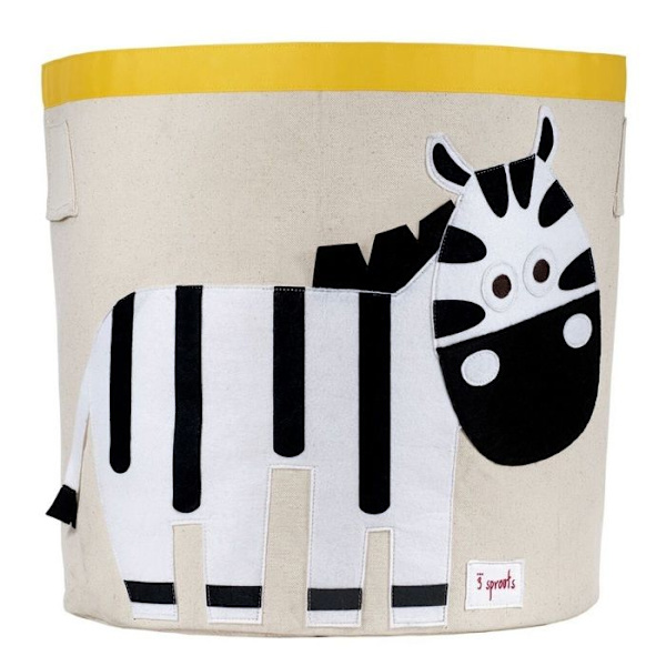 Zebra Toy Bag - Tyg Vit