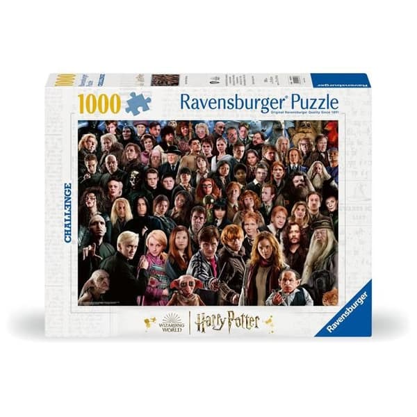 Puslespil - RAVENSBURGER - Harry Potter - 1000 brikker - 70x50 cm - Til voksne Vit