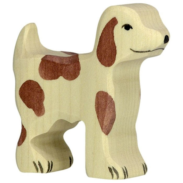 HOLZTIGER - 80059 - FIGUURI - MAALAISHUND, PIENI Beige, brun och svart