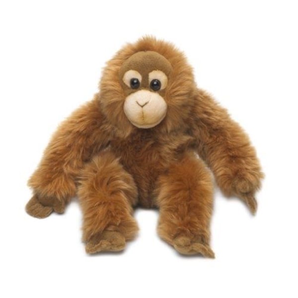 Orangutang plyschleksak - WWF - 23 cm - För barn - Pedagogiska värden: Rör, se, hör