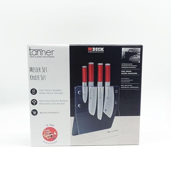 Tanner - Set med träknivar Röd