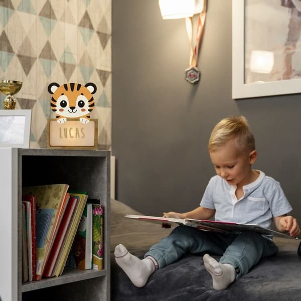 Bordlampe - Vintiun - Tilpasselig - LED - Poppeltræ Orange