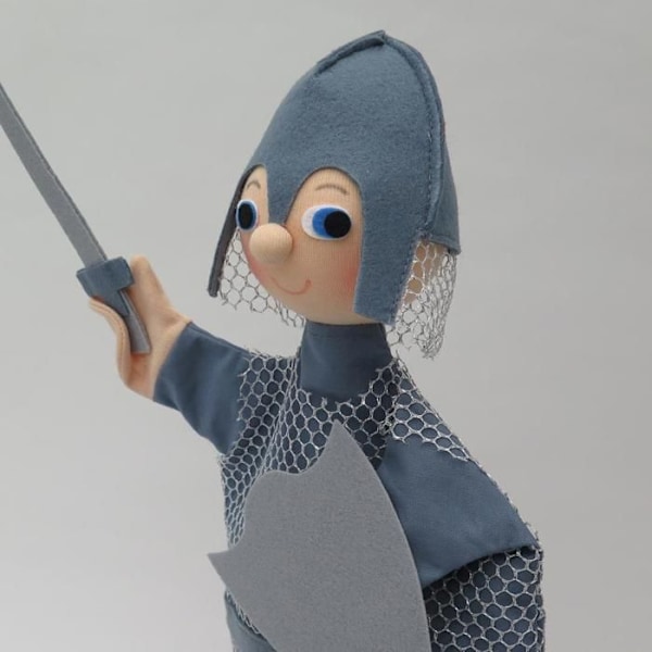 Mú - Silver Knight Puppet - MORAVSKA USTREDNA BRNO Grå