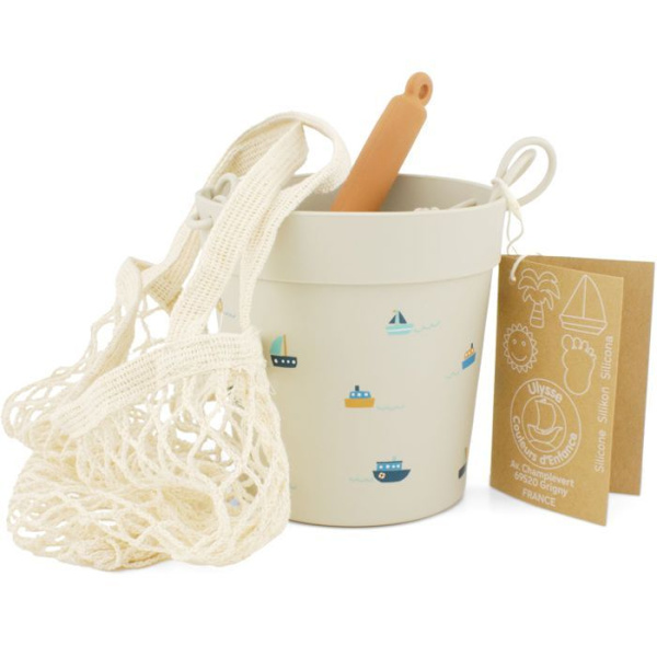 Strandspade - Ulysses - Havet - Silikon - 6 tillbehör - BPA-fri certifierad Beige