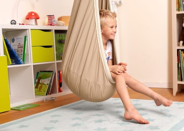 LA SIESTA - JOKI luomupuuvilla Pesä-Hammock Teddy beige
