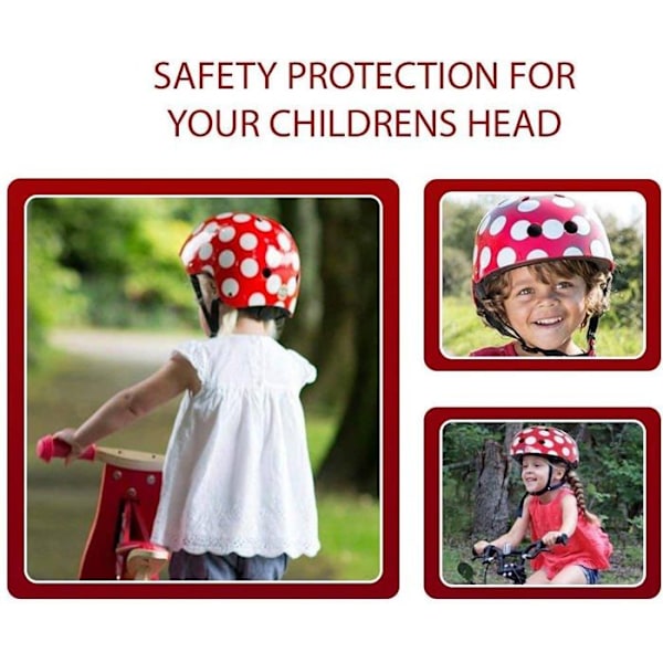 Casque Kypärät - Punainen Pilkullinen Keskikoko
