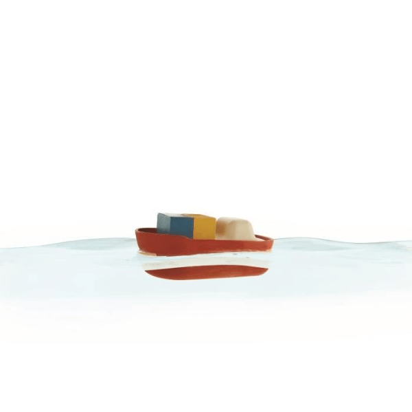 Vattenleksak - PLANLEKSAKER - Stor röd modulbåt - 100% gummi - Blandat - Från 3 år