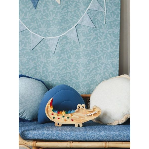 Little Lights - Crocodile Night Light Lampa naturligt trä Beige