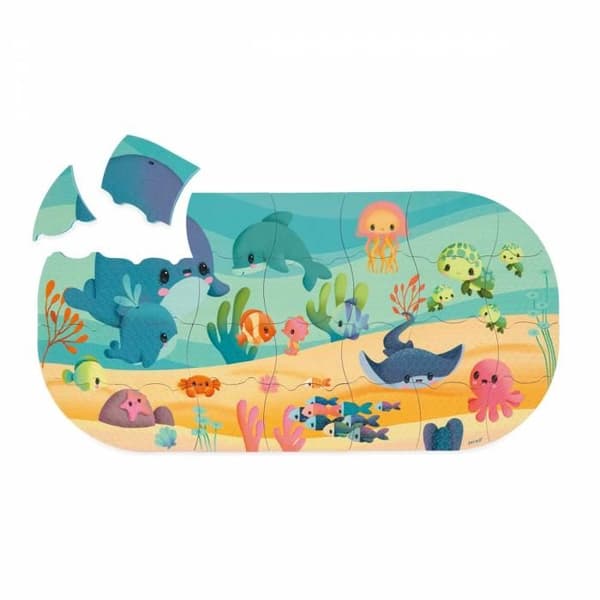 MIT HAVBADET PUZZLE Flerfärgad