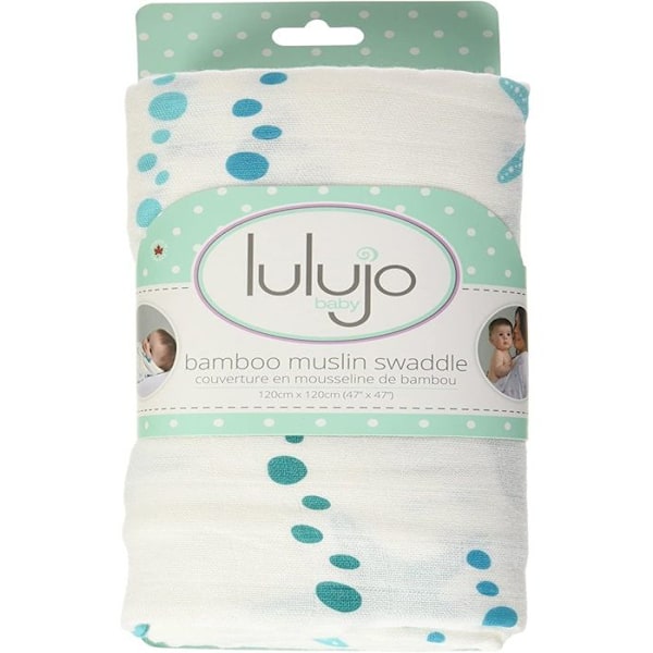 Lulujo - Bambu swaddle - Seaside - ELEMENT FÖR BARN Vit